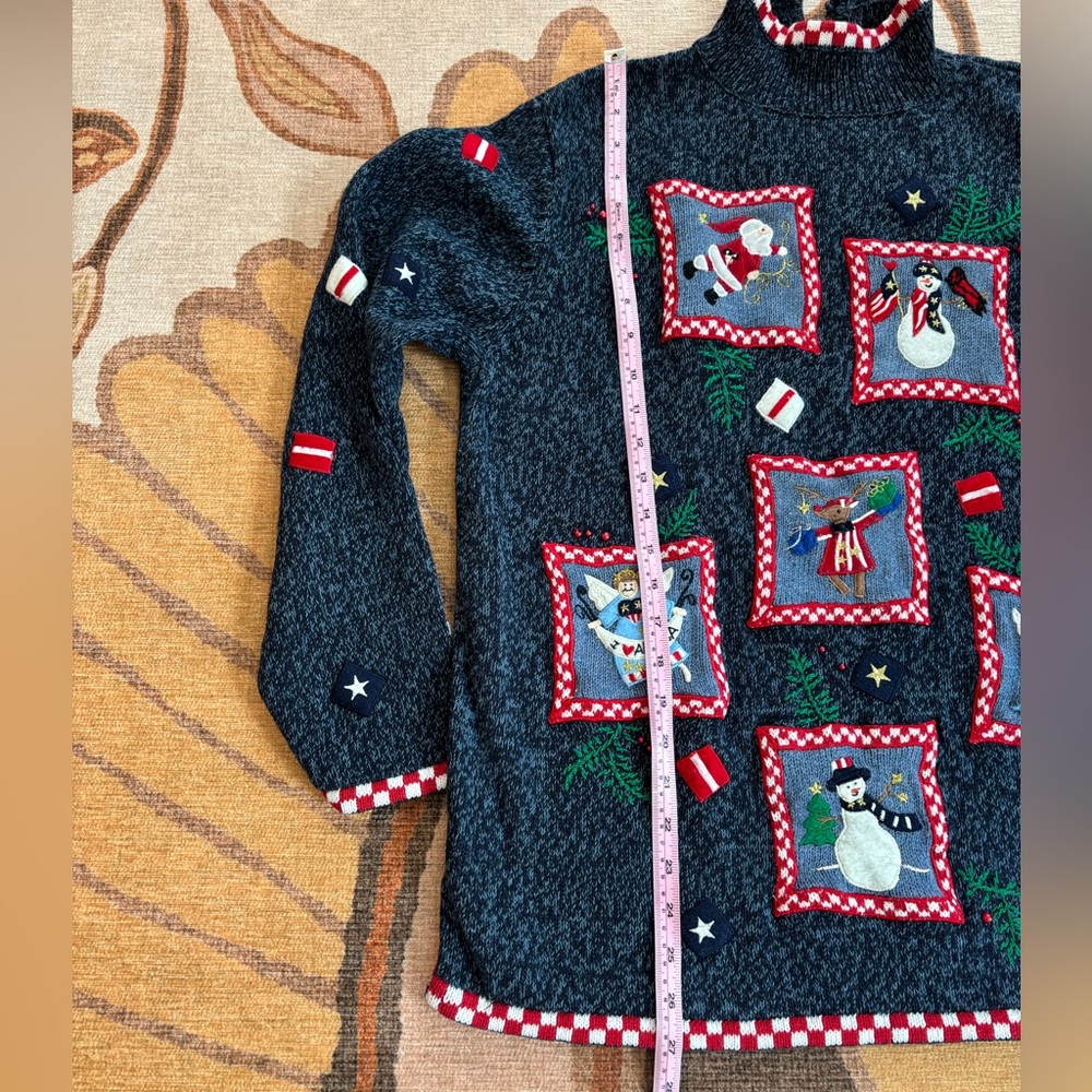 Designers Originals Festive Navy Christmas Sweater - Picture 3 of 9